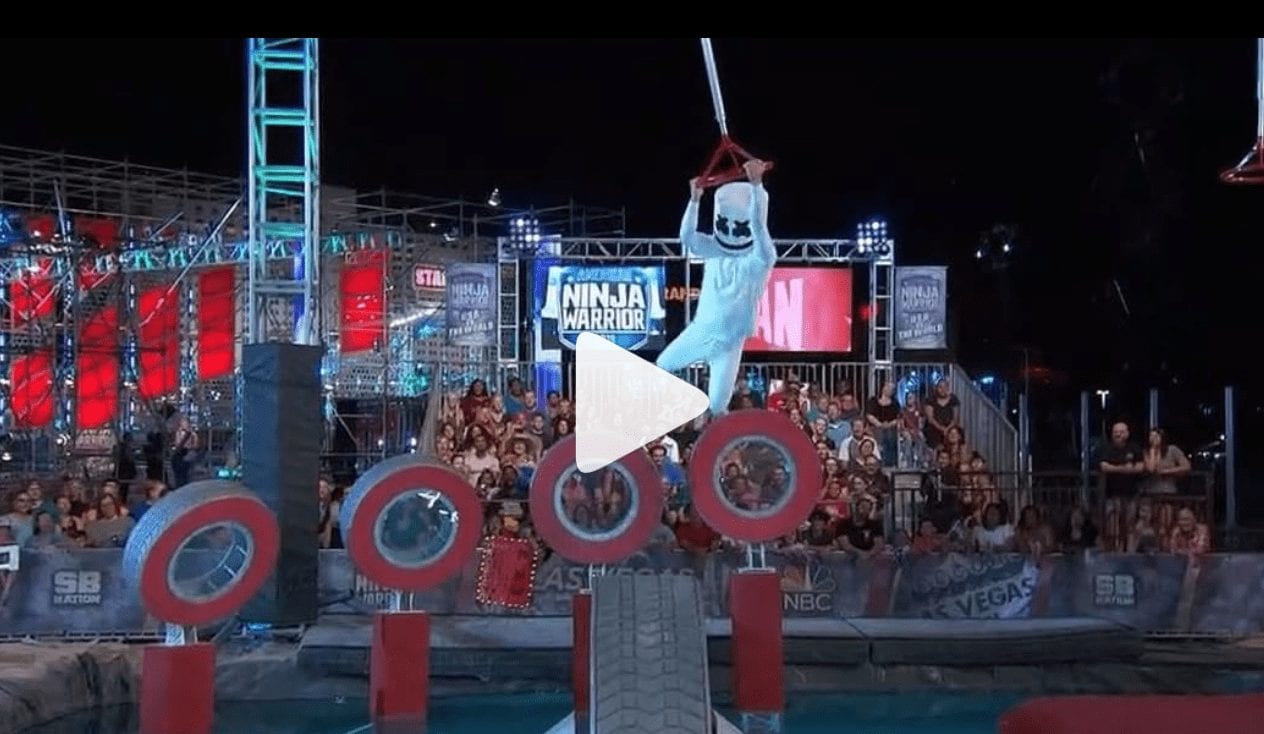 Marshmello was on Ninja Warrior! 104.8 Channel 4 FM