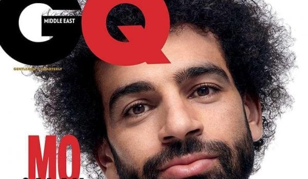 Mo Salah on the cover of a fashion magazine