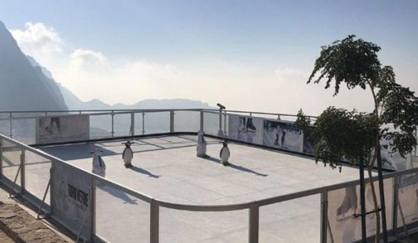 You can now skate at the top of Jebel Jais!