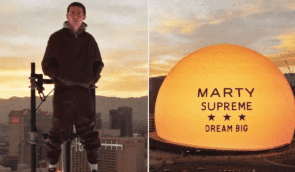 Timothée Chalamet Climbs the Sphere to Hype Marty Supreme