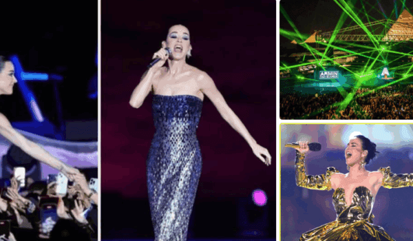 Katy Perry Performs at the Giza Pyramids During a Private Bank Event in Egypt